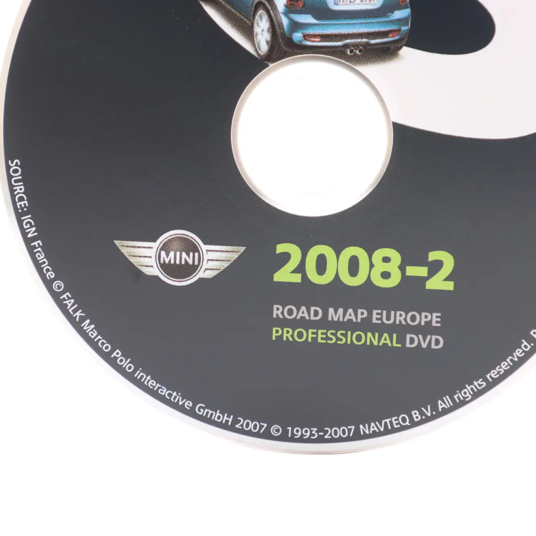 Map Europe Professional 2008-2 to Mini Cooper S R56 Road with Part number T1000 Mini Cooper S R56 Road Map Europe Professional 2008-2 - SKU T1000-13933 - Part number T1000