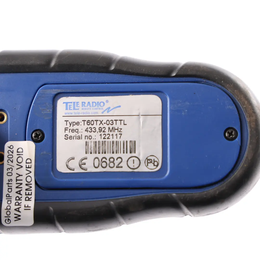  Tele Radio Tipper Remote Control Transmiter Switch Panel 433 MHz - SKU T60TX-03TTL - Part number T60TX-03TTL