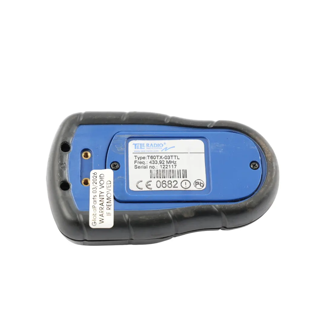 Tele Radio Tipper Remote Control Transmiter Switch Panel 433 MHz to with Part number T60TX-03TTL Tele Radio Tipper Remote Control Transmiter Switch Panel 433 MHz - SKU T60TX-03TTL - Part number T60TX-03TTL