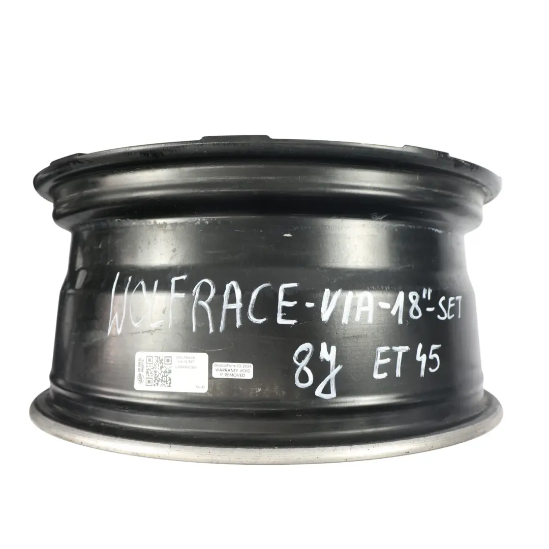  Wolfrace Assassin S146LP Komplet Felg Aluminiowych 18" 8J ET:45 - SKU WOLFRACE-VIA-18-SET - Numer Części WOLFRACE-VIA-18-SET