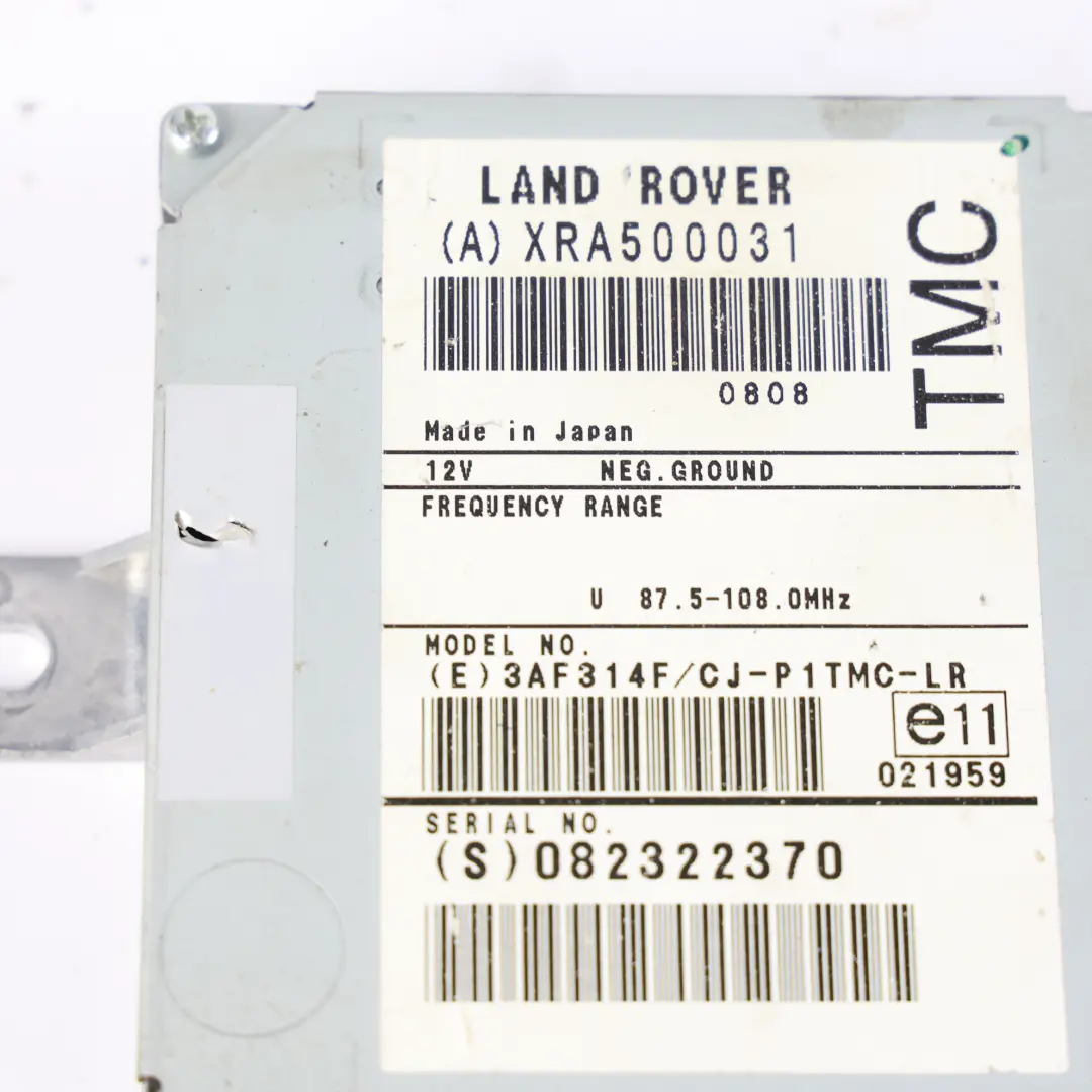 Module De Commande Principal De Trafic pour Land Rover Discovery 3 L319 à propos du numéro de pièce XRA500031 Land Rover Discovery 3 L319 Module De Commande Principal De Trafic - SKU XRA500031 - Numéro de pièce XRA500031