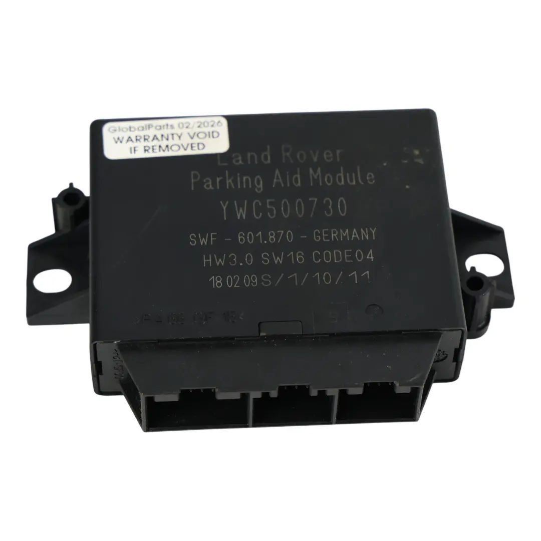 Module Commande Capteurs Stationnement pour Land Rover Discovery 3 L319 à propos du numéro de pièce YWC500730 Land Rover Discovery 3 L319 Module Commande Capteurs Stationnement - SKU YWC500730 - Numéro de pièce YWC500730