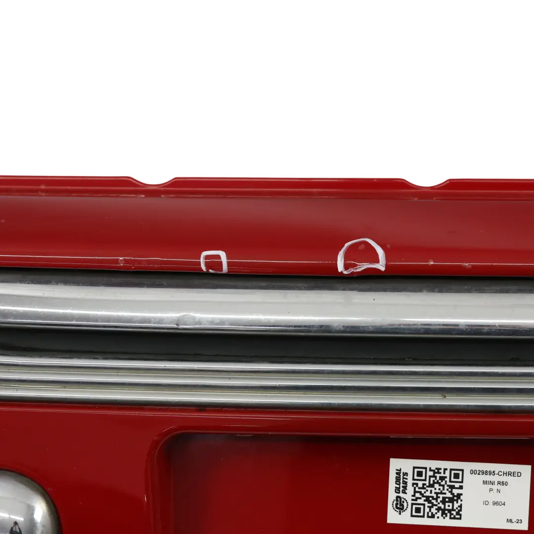 Mini R50 Complete Front Bumper Trim Panel Covering Chili Red - 851 - SKU 0029895-CHRED - Part number 0029895