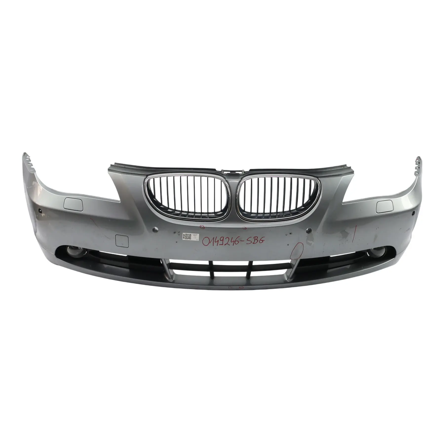 BMW E60 E61 Front Bumper Trim Panel Silbergrau Grey Metallic - A08