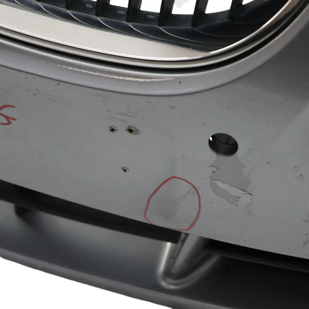 BMW E60 E61 Zderzak Przedni Silbergrau Srebrny Szary Metalik - A08 - SKU 0149246-SBG - Numer Części 0149246