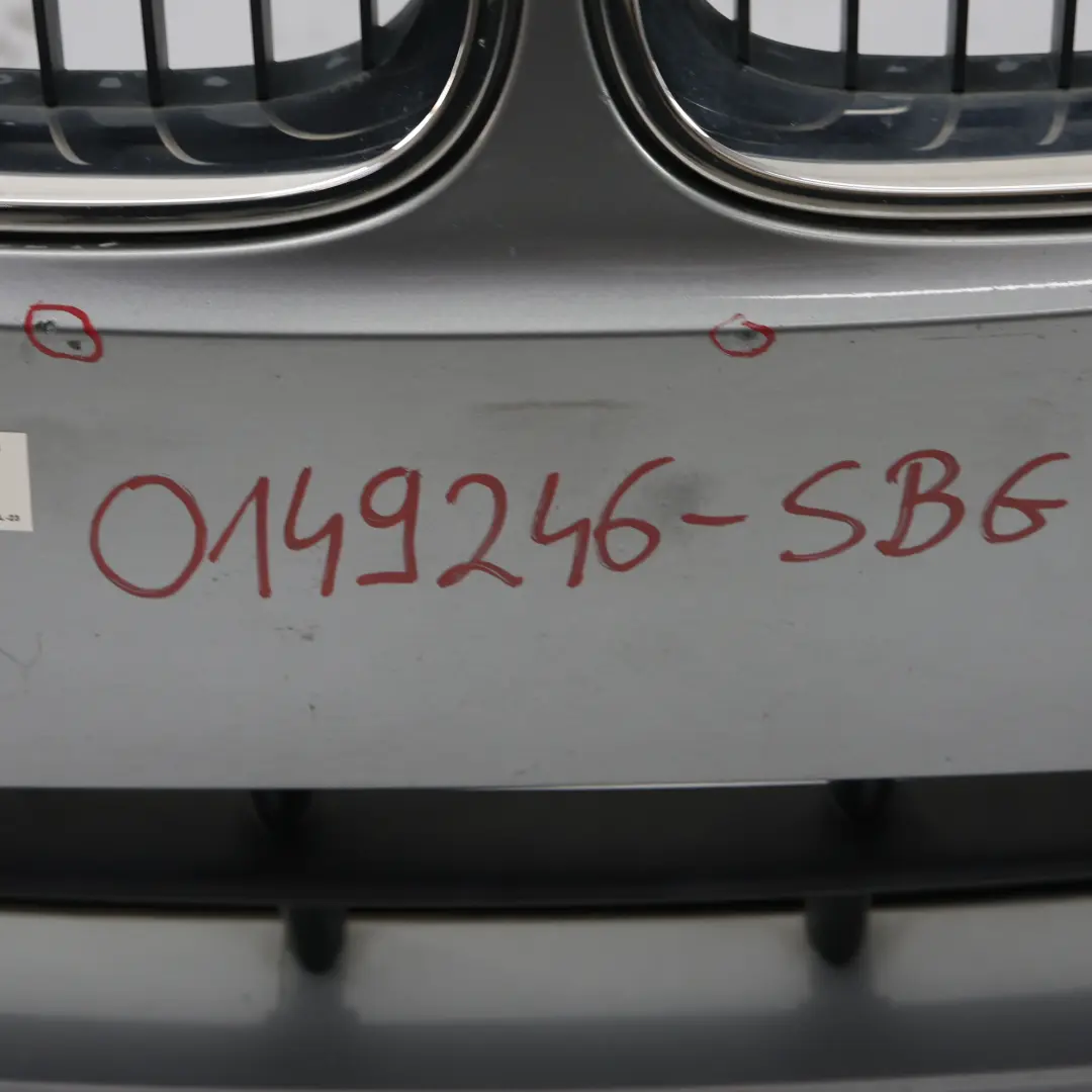 BMW E60 E61 Front Bumper Trim Panel Silbergrau Grey Metallic - A08 - SKU 0149246-SBG - Part number 0149246
