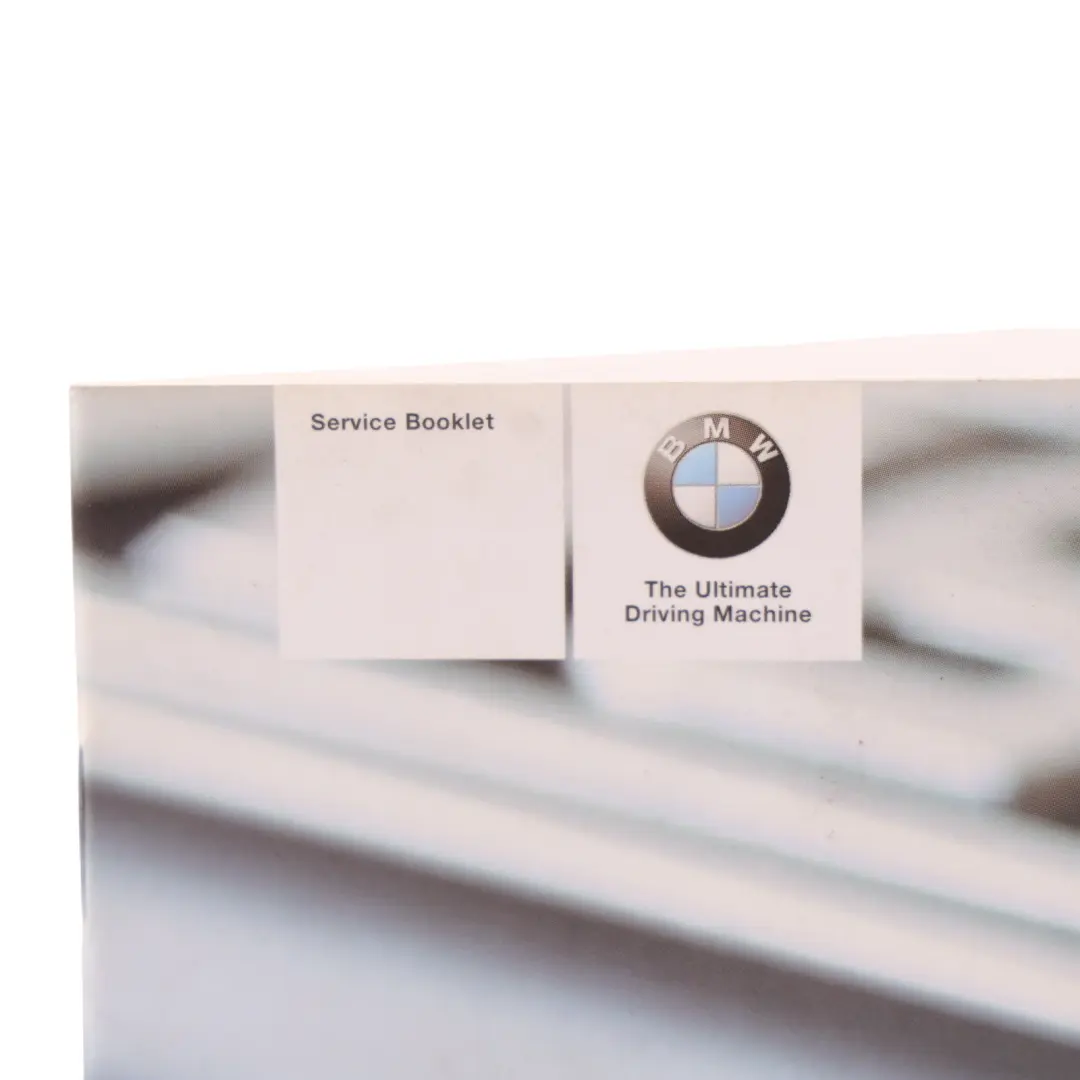 Service Booklet Owner's Handbook to BMW E46 E53 E83 E85 with Part number 0159362 BMW E46 E53 E83 E85 Service Booklet Owner's Handbook - SKU 0159362 - Part number 0159362
