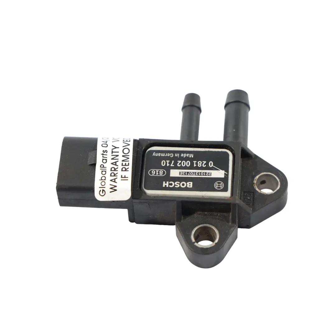 Sensor Presión Escape DPF para Volkswagen Passat B8 T-Roc Phaeton 3D con número de pieza 0281002710 Volkswagen Passat B8 T-Roc Phaeton 3D Sensor Presión Escape DPF - SKU 0281002710 - Número de pieza 0281002710