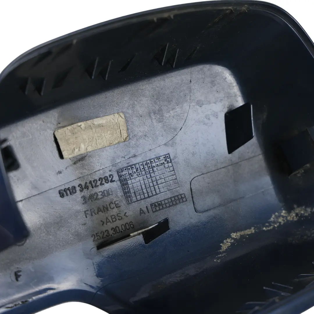 Carcasa Espejo Retrovisor Derecho Azul Místico Metálico A07 para BMW X3 E83 con número de pieza 0302960 BMW X3 E83 Carcasa Espejo Retrovisor Derecho Azul Místico Metálico A07 - SKU 0302960-MYS - Número de pieza 0302960