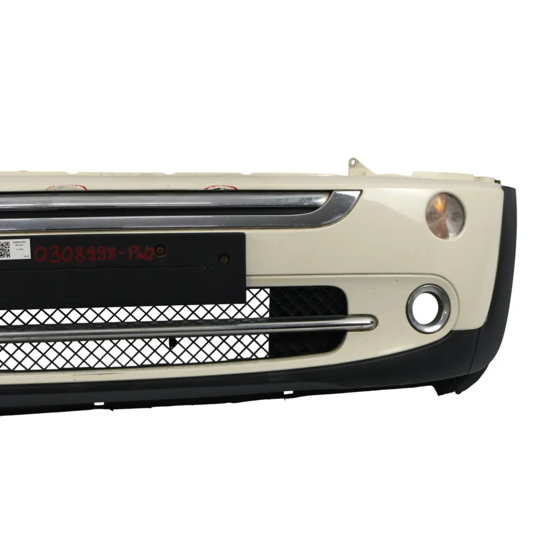 Pare-chocs avant complet Blanc Poivre - 850 pour Mini Cooper R50 R52 Cabrio à propos du numéro de pièce 0308998 Mini Cooper R50 R52 Cabrio Pare-chocs avant complet Blanc Poivre - 850 - SKU 0308998-PW2 - Numéro de pièce 0308998