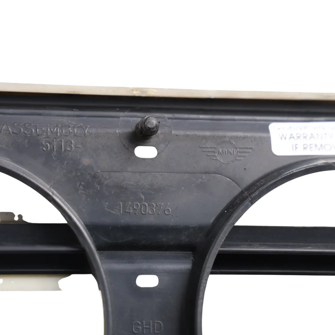 Mini Cooper S R53 Griglia Inferiore Paraurti Anteriore Argento Puro 900 1490376 - SKU 0395839-PS - Numero di parte 0395839