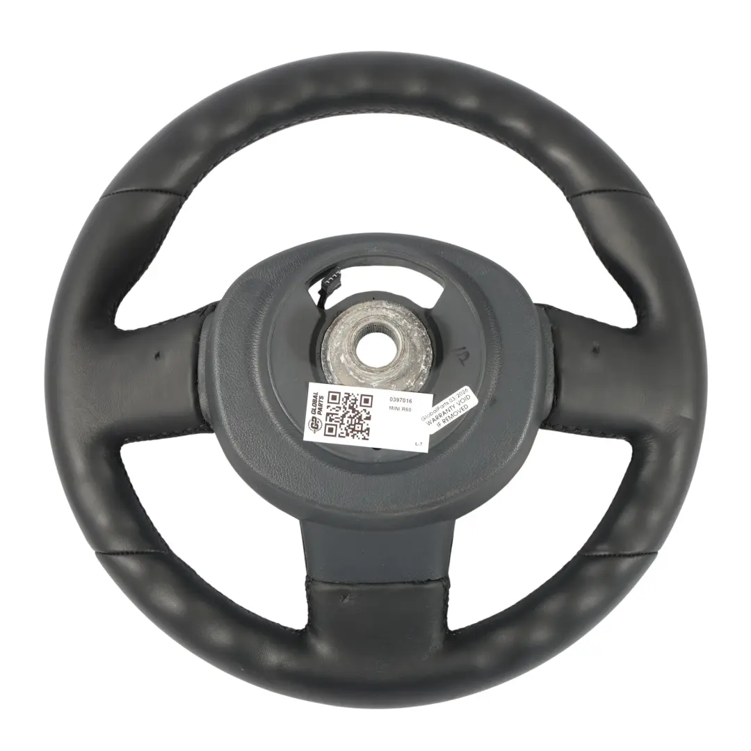 Pelle Nera Carbon Look per Mini Cooper R50 R52 R53 JCW Volante In con numero di parte 0397016 Mini Cooper R50 R52 R53 JCW Volante In Pelle Nera Carbon Look - SKU 0397016 - Numero di parte 0397016