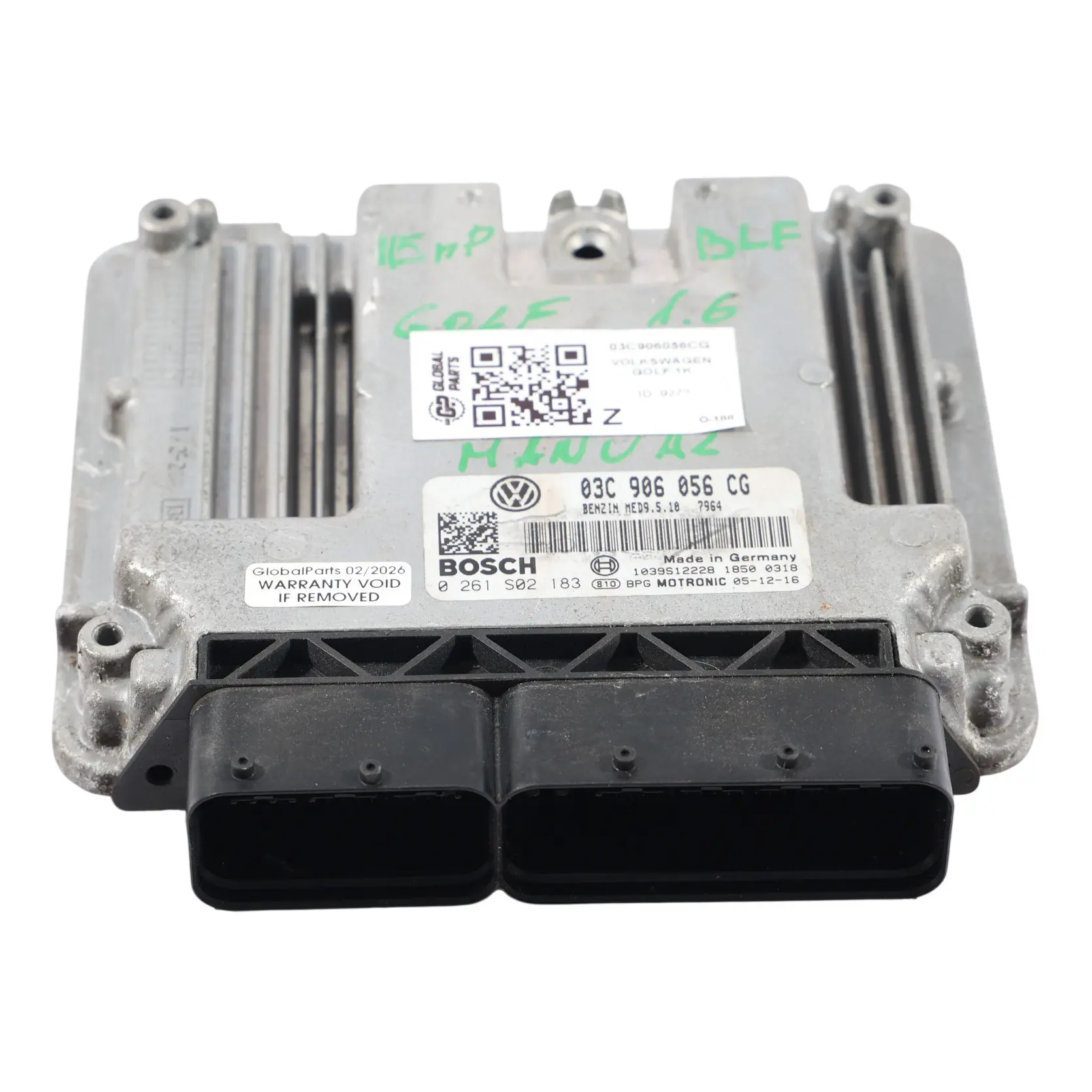Volkswagen Golf Mk5 1.6 FSI BLF 115HP Motor Steuergerät ECU 03C906056CG Manuell