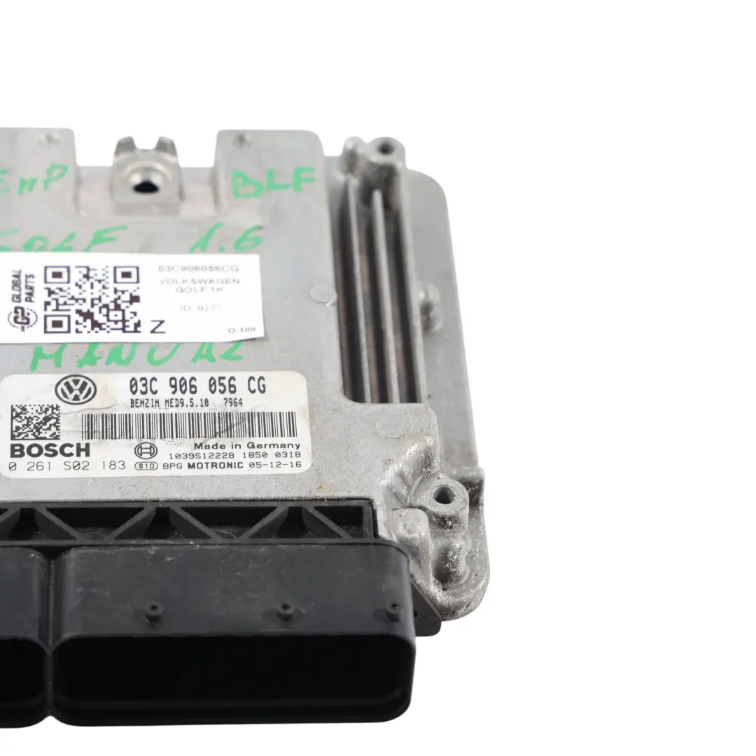 Mk5 1.6 FSI BLF 115HP Motor Steuergerät ECU Manuell für Volkswagen Golf mit Teilenummer 03C906056CG Volkswagen Golf Mk5 1.6 FSI BLF 115HP Motor Steuergerät ECU Manuell - SKU 03C906056CG - Teilenummer 03C906056CG