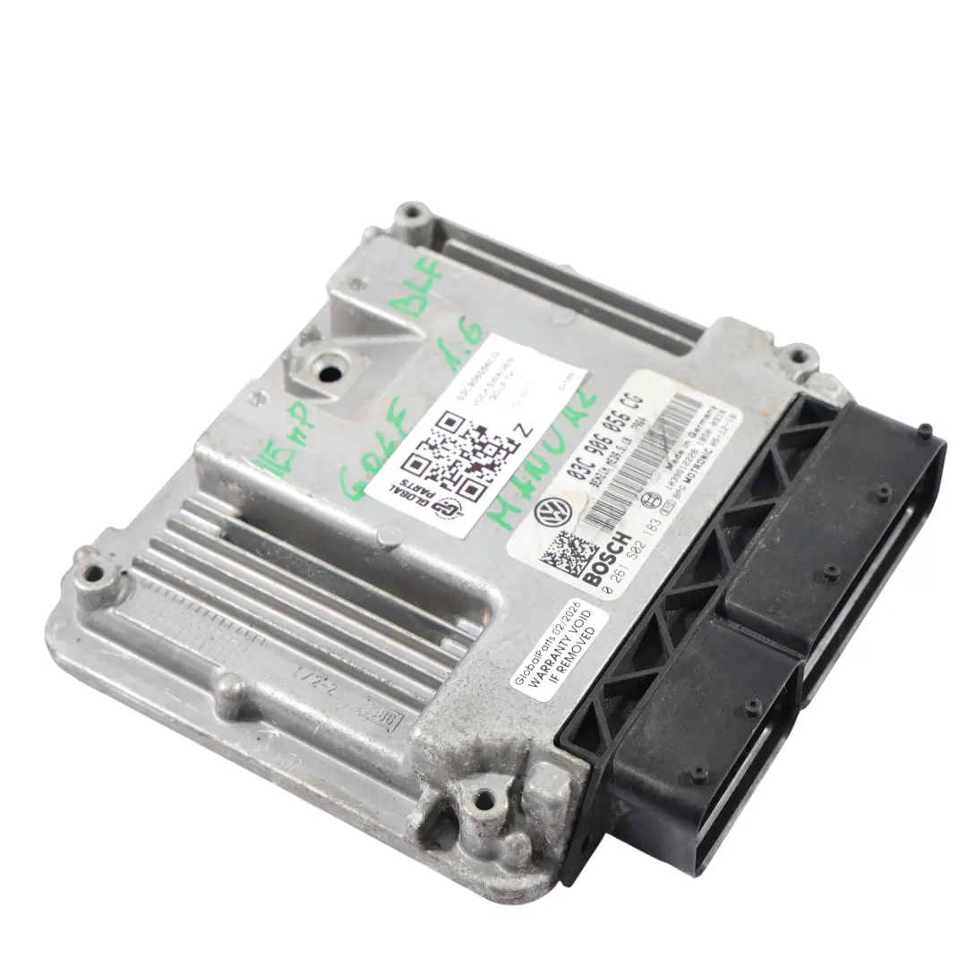 Mk5 1.6 FSI BLF 115HP Engine Control Unit ECU Manual to Volkswagen Golf with Part number 03C906056CG Volkswagen Golf Mk5 1.6 FSI BLF 115HP Engine Control Unit ECU Manual - SKU 03C906056CG - Part number 03C906056CG