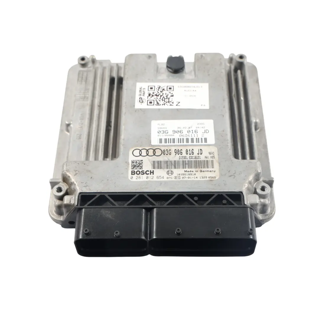 Audi A4 B7 2.0 TDI 140 HP Calculateur Moteur ECU + Clé Manuel - SKU 03G906016JD-1 - Numéro de pièce 03G906016JD