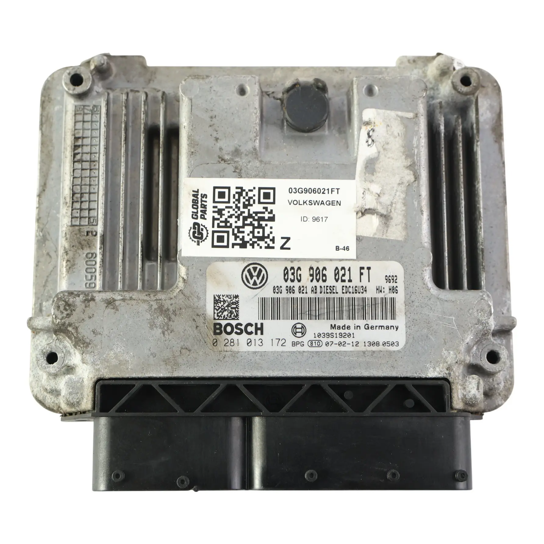 VW Eos 2.0 TDI BMM 140HP Engine Control Unit Module ECU 03G906021FT Manual