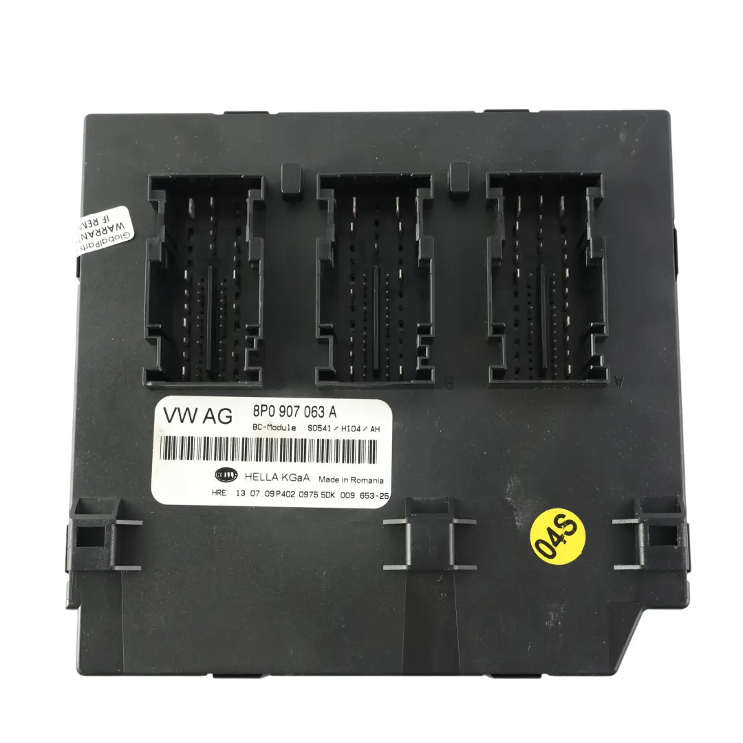 Audi A3 8P 1.9 TDI BLS 105HP Kit ECU Control Motor BCM + Llave Manual - SKU 03G906056S-3 - Número de pieza 03G906056S