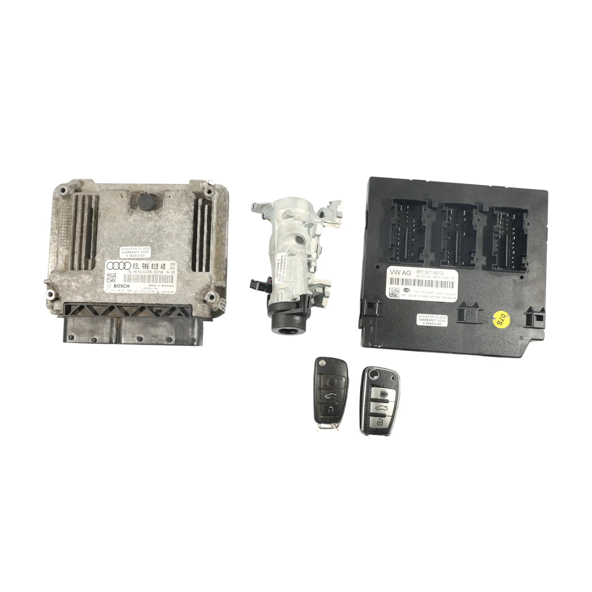 Audi A3 8P CFFB 2.0 TDI 140HP Kit Centralina Motore ECU 03L906018AB Manuale