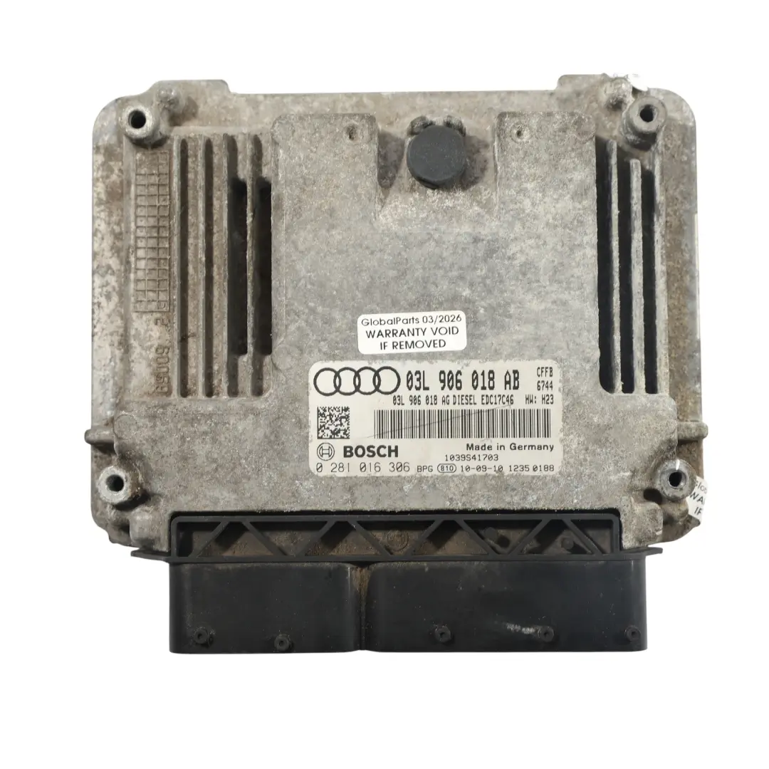 CFFB 2.0 TDI 140HP Kit Unidad Control Motor ECU Manual para Audi A3 8P con número de pieza 03L906018AB Audi A3 8P CFFB 2.0 TDI 140HP Kit Unidad Control Motor ECU Manual - SKU 03L906018AB-3 - Número de pieza 03L906018AB