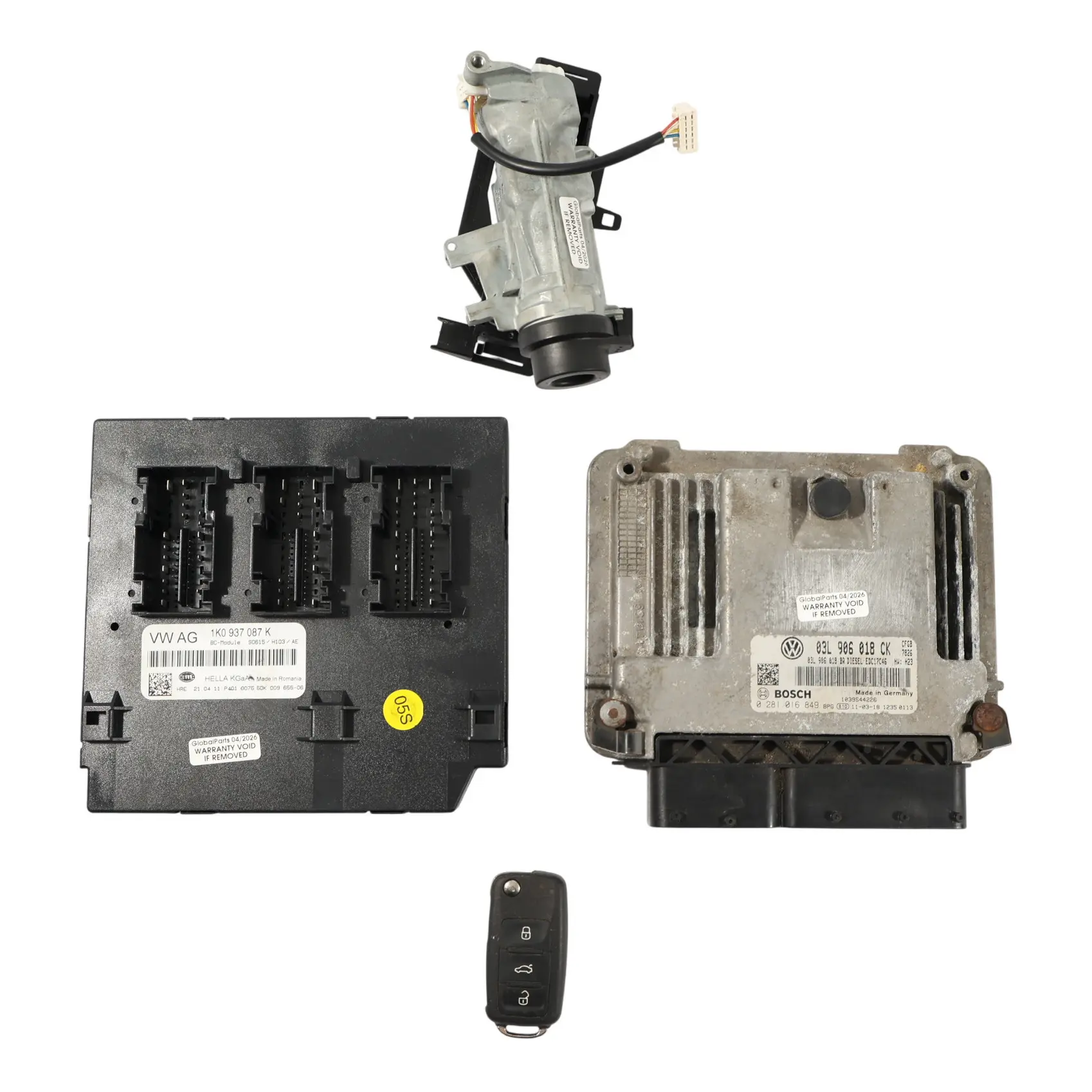 Skoda Superb B6 VW Golf 5K Engine Control Unit 170 HP 2.0 TDI CFGB 03L906018CK