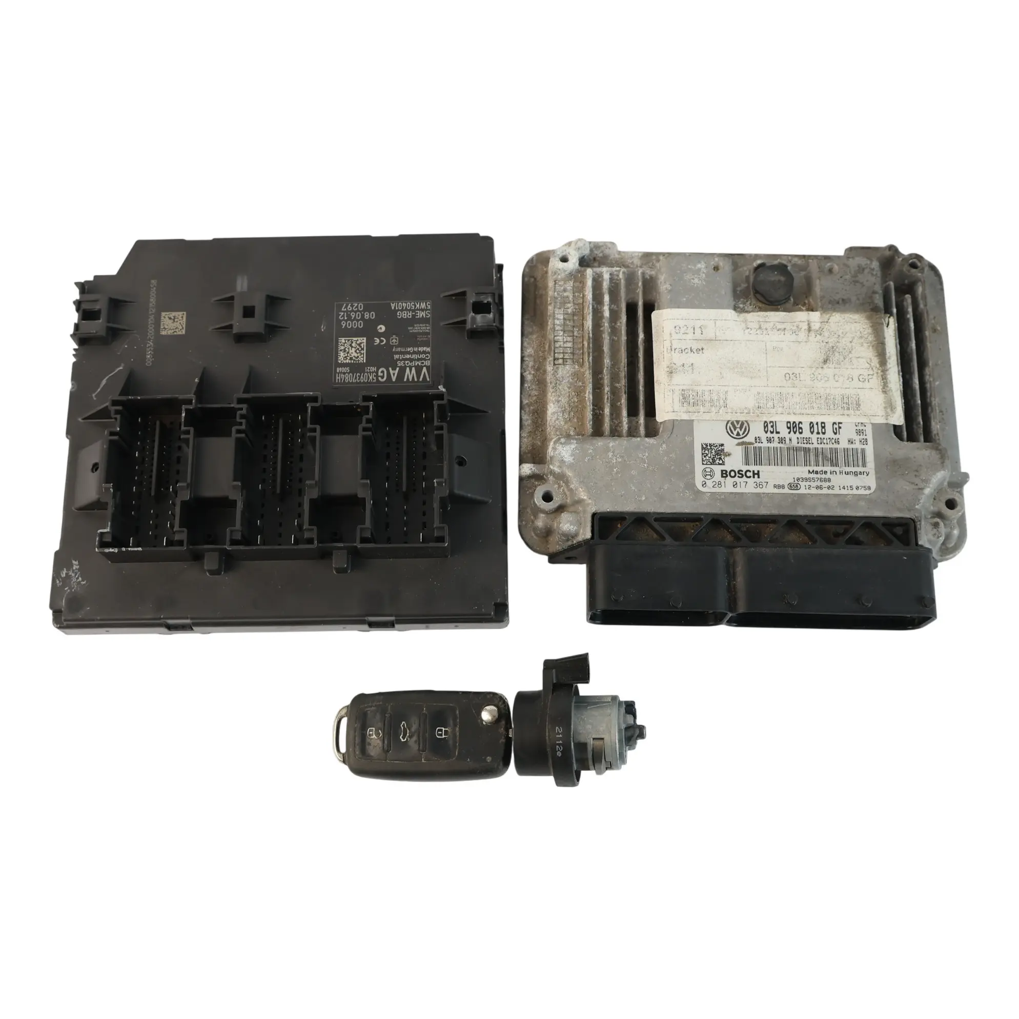 Volkswagen Scirocco MK3 2.0 TDI 140HP Modulo Motore ECU Kit 03L906018GF Manuale