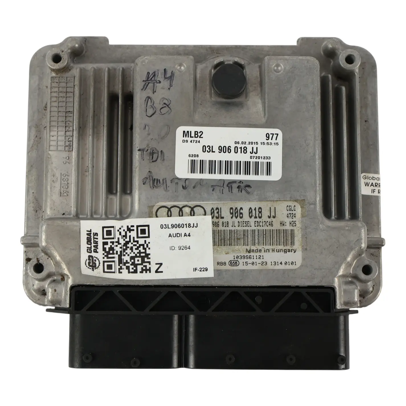 Audi A4 B8 A5 8T 2.0 TDI 177HP Centralina Motore ECU 03L906018JJ Automatico