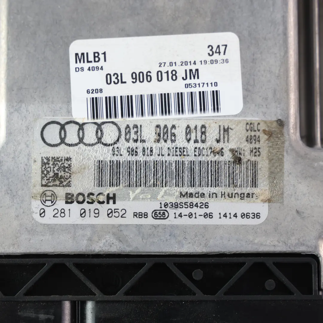 CGLC Quattro 177HP Engine ECU Kit Lock Key Manual to Audi Q5 8R 2.0 TDI with Part number 03L906018JM Audi Q5 8R 2.0 TDI CGLC Quattro 177HP Engine ECU Kit Lock Key Manual - SKU 03L906018JM-2 - Part number 03L906018JM