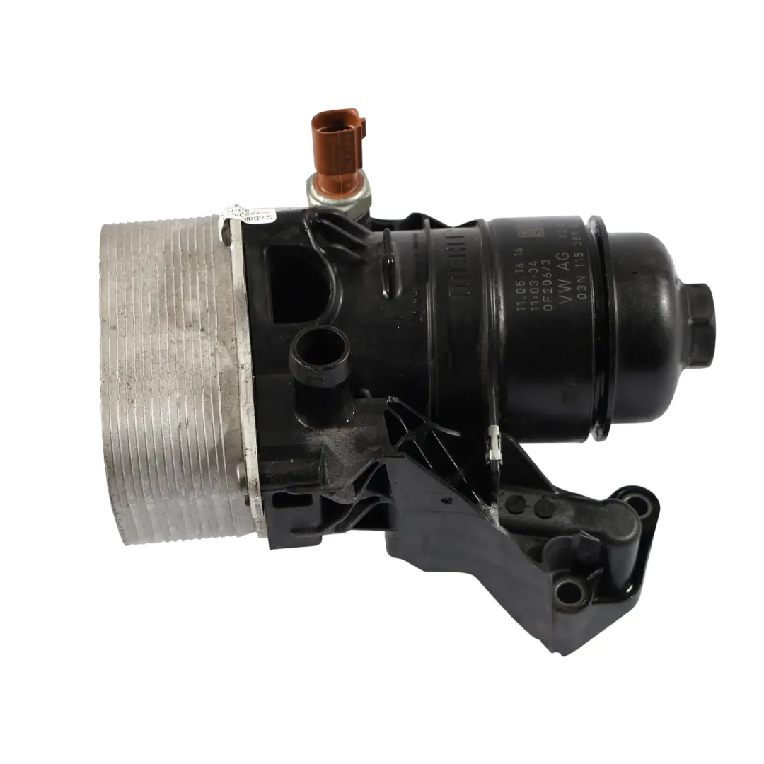 Mk3 5E Oil Filter Housing Oil Cooler 1.6 TDI Diesel to Skoda Octavia with Part number 03N115389B Skoda Octavia Mk3 5E Oil Filter Housing Oil Cooler 1.6 TDI Diesel - SKU 03N115389B - Part number 03N115389B
