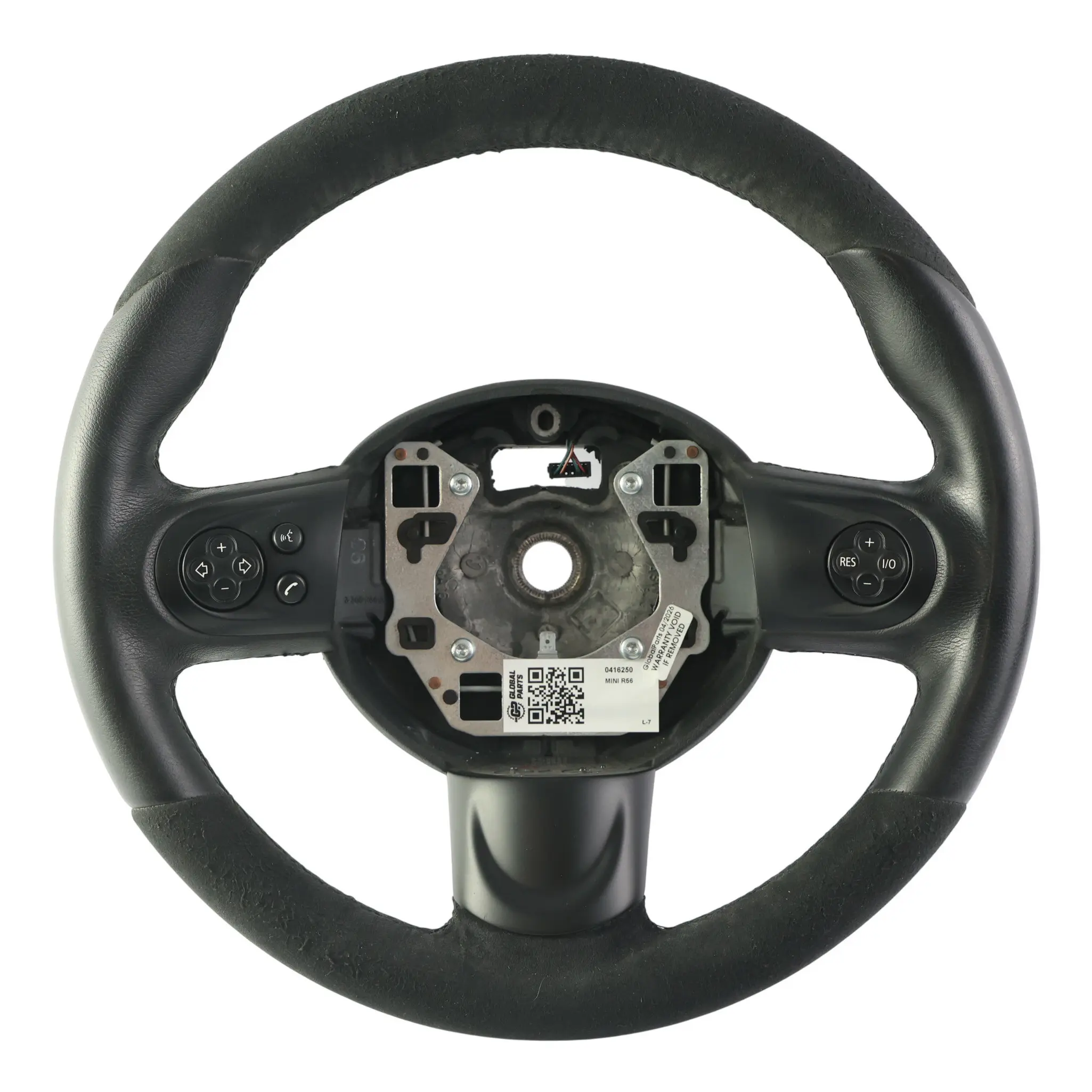 Mini R55 R56 R57 R58 R60 Volante JCW Sport Pelle Nera Alcantara