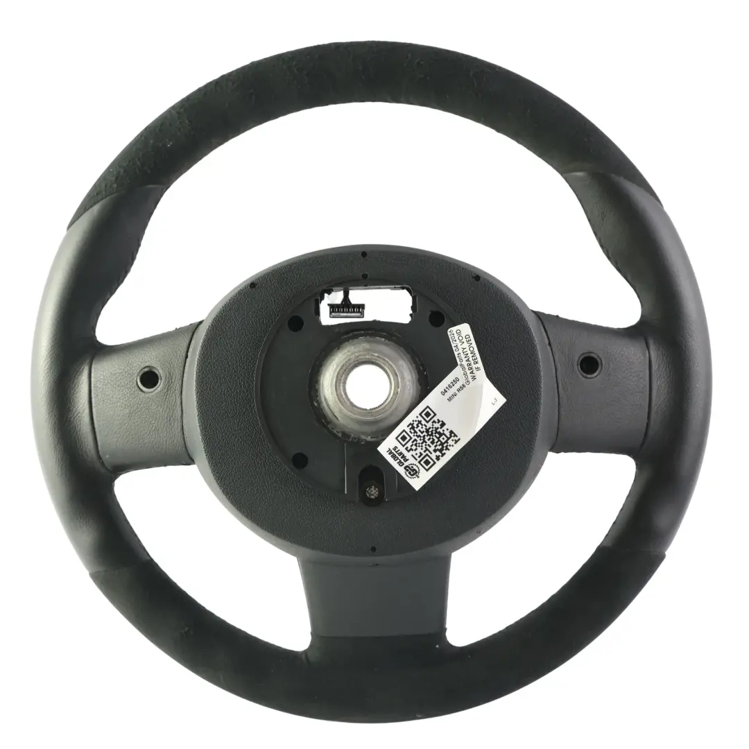 Mini R55 R56 R57 R58 R60 Steering Wheel JCW Sport Black Leather Alcantara - SKU 0416250 - Part number 0416250