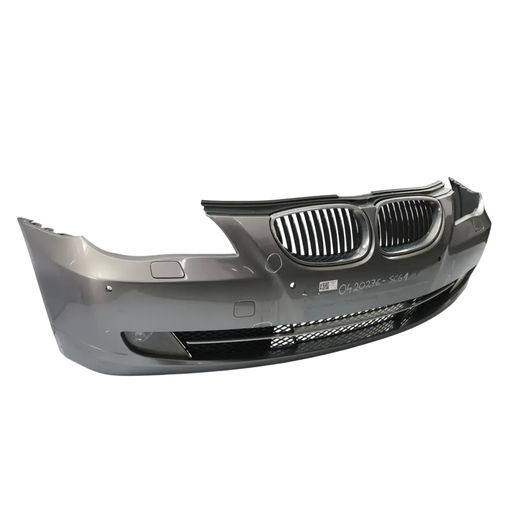 BMW E60 E61 LCI Front Bumper Trim Panel Spacegrau Grey Metallic A52 - SKU 0420276-SCG1 - Part number 0420276