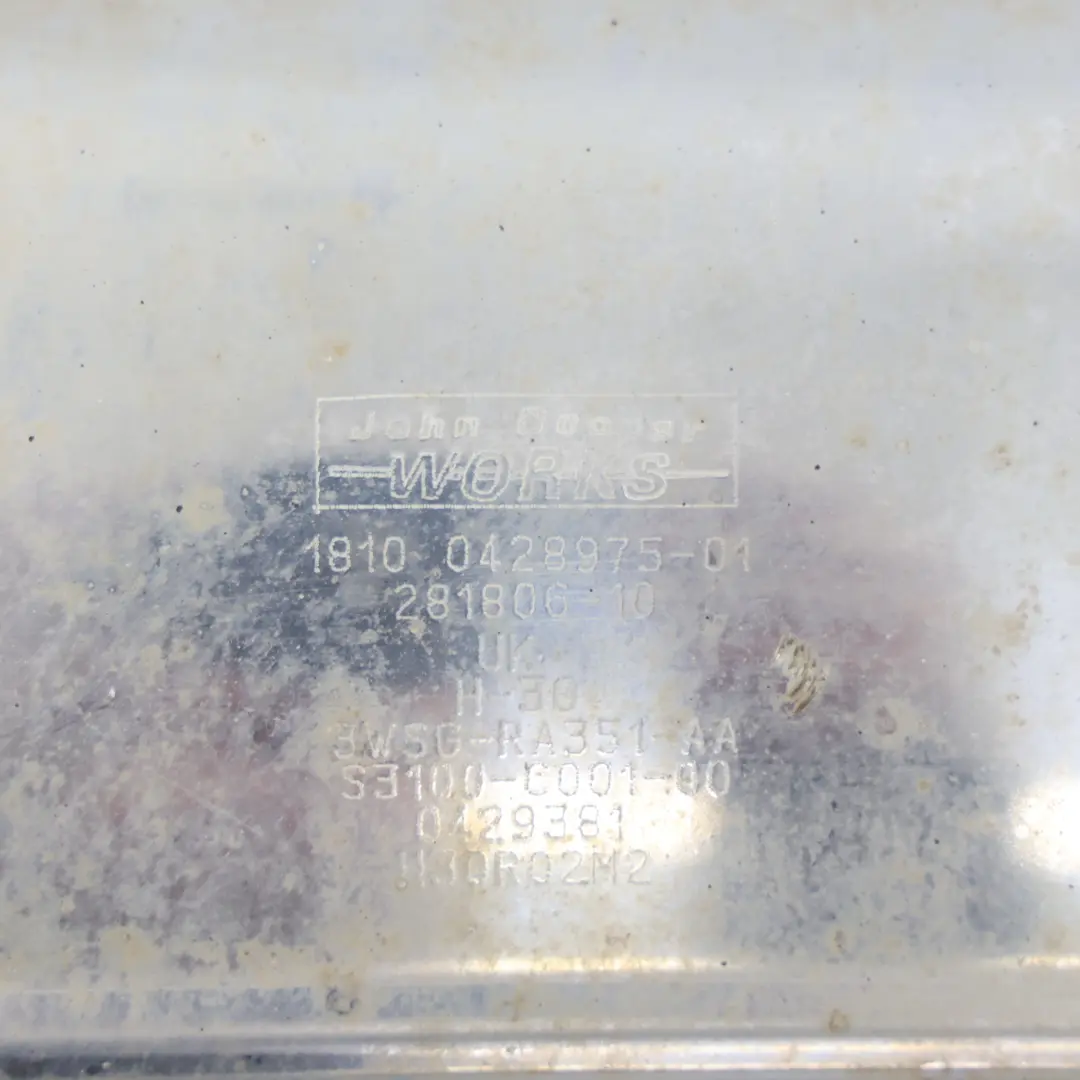 Exhaust Rear Silencer Back Box Muffler John Cooper Works Tips to Mini R56 Cooper S with Part number 0428975 Mini R56 Cooper S Exhaust Rear Silencer Back Box Muffler John Cooper Works Tips - SKU 0428975 - Part number 0428975
