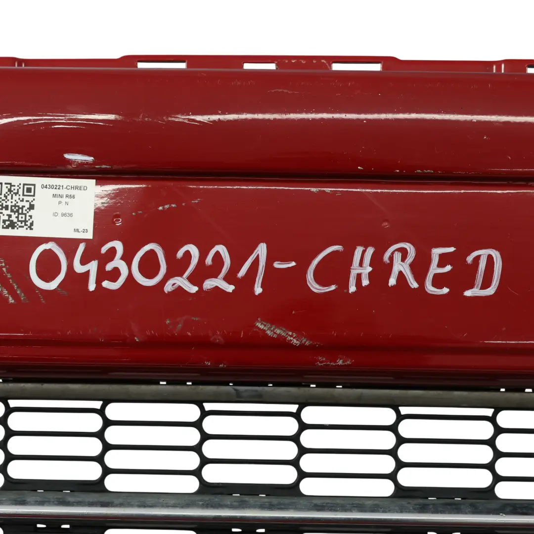 Mini R55 R56 Frontstoßstangenverkleidung Chili Red Rot - 851 - SKU 0430221-CHRED - Teilenummer 0430221