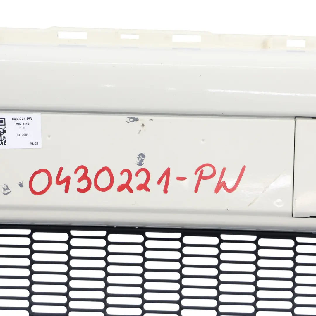 Mini R55 R56 Front Bumper Trim Panel Pepper White - 850 - SKU 0430221-PW - Part number 0430221