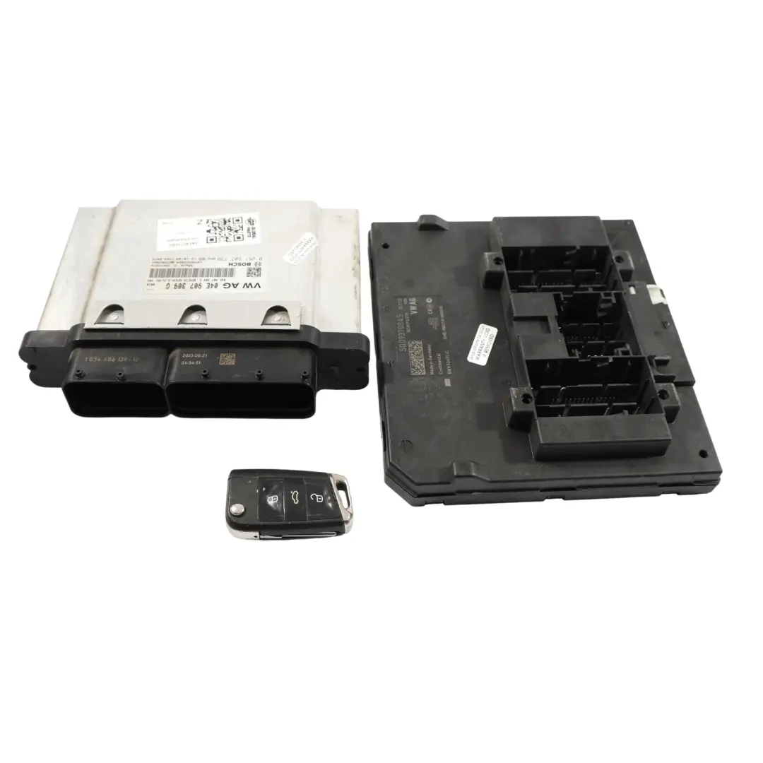 VW Golf 5G 140HP Engine ECU + BCM + Key Kit Set 1.4 Petrol - SKU 04E907309G - Part number 04E907309G