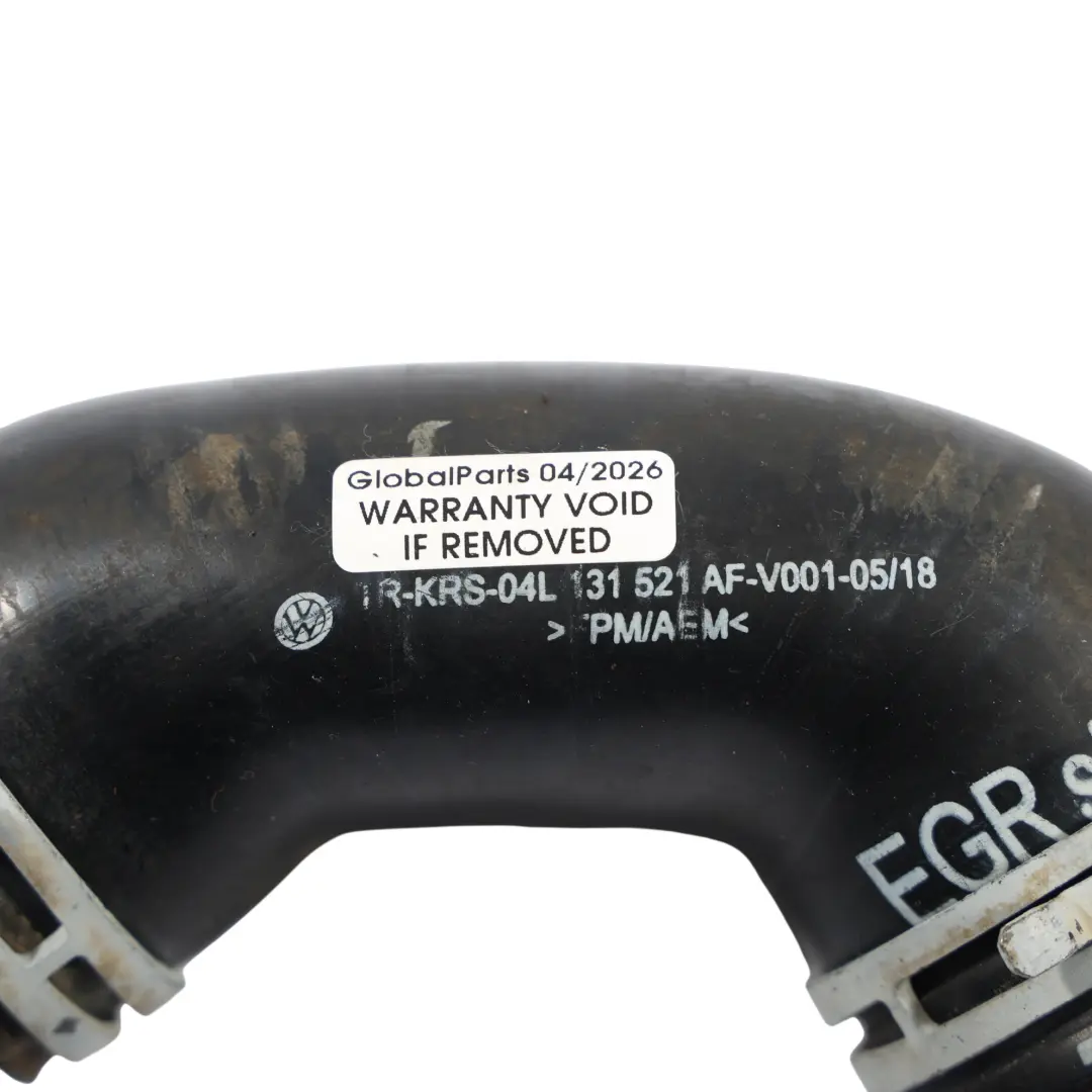 Charge Pipe Hose to VW Volkswagen Golf Mk7 1.6 2.0 TDI EGR Turbo Boost with Part number 04L131521AF VW Volkswagen Golf Mk7 1.6 2.0 TDI EGR Turbo Boost Charge Pipe Hose - SKU 04L131521AF - Part number 04L131521AF