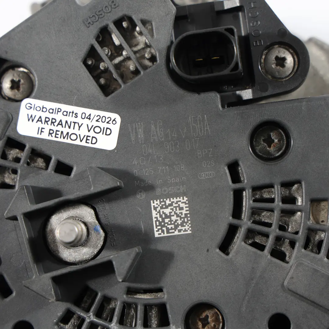 Audi A4 S4 8K A5 S5 8T 8F Alternatore 150A 14V 2.0 TDI Diesel CGLC - SKU 04L903017 - Numero di parte 04L903017
