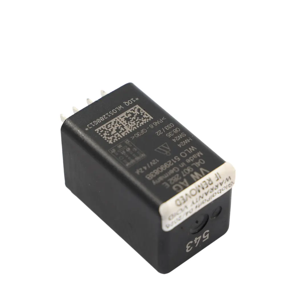 Audi VW Passat B8 Glühkerzen Relais 543 9 Pins 12V Schwarz 04L907282B - SKU 04L907282E - Teilenummer 04L907282E
