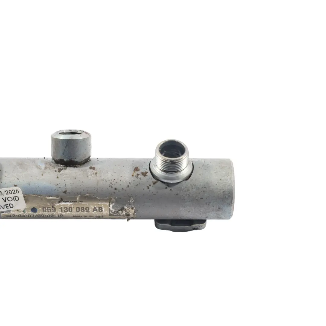 Tubo Rampa Inyección Combustible Diesel 3.0 TDI para Audi Q7 4L con número de pieza 059130089AB Audi Q7 4L Tubo Rampa Inyección Combustible Diesel 3.0 TDI - SKU 059130089AB-1 - Número de pieza 059130089AB