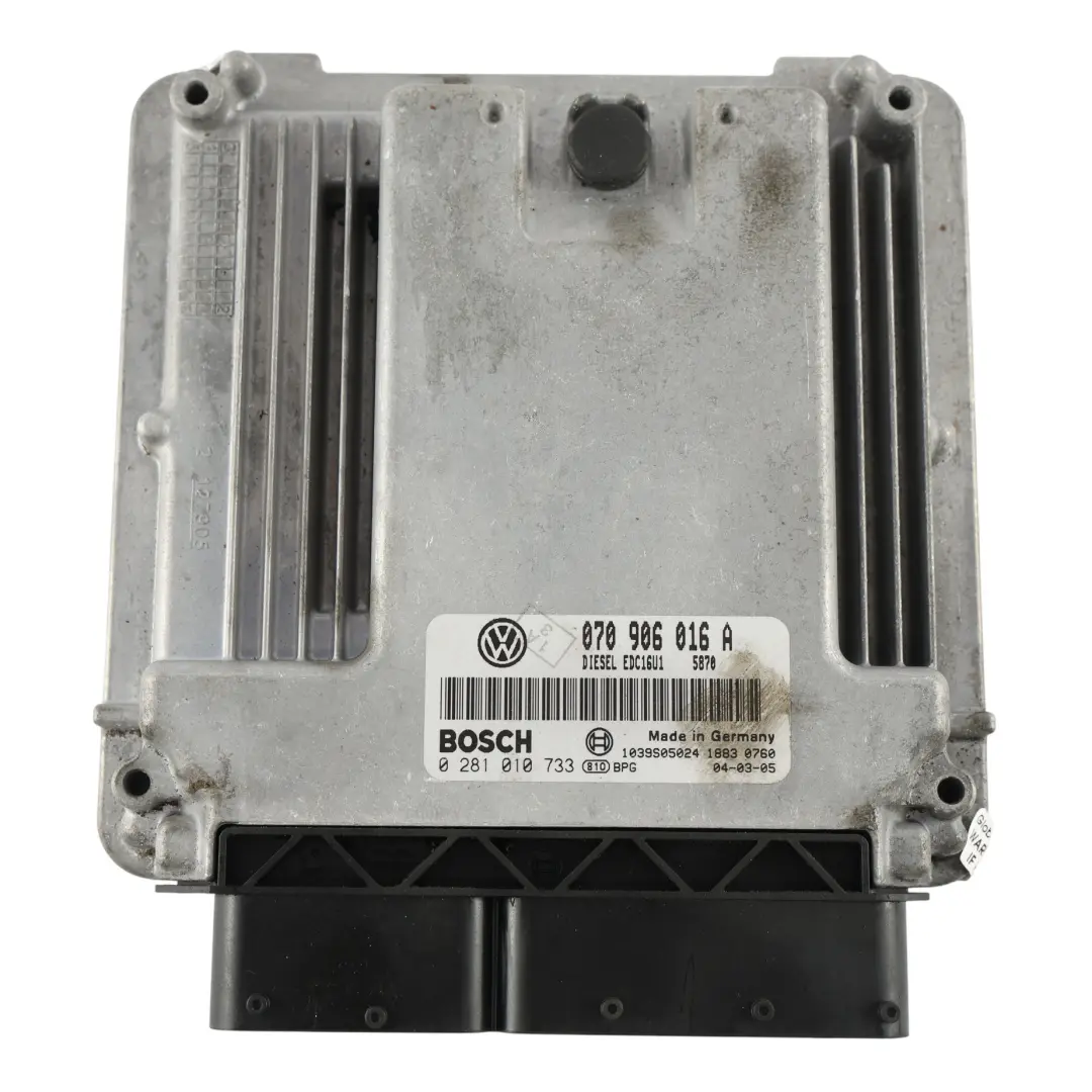 Volkswagen Transporter T5 2.5 TDI 174HP Calculateur Moteur ECU Manuel - SKU 070906016A - Numéro de pièce 070906016A