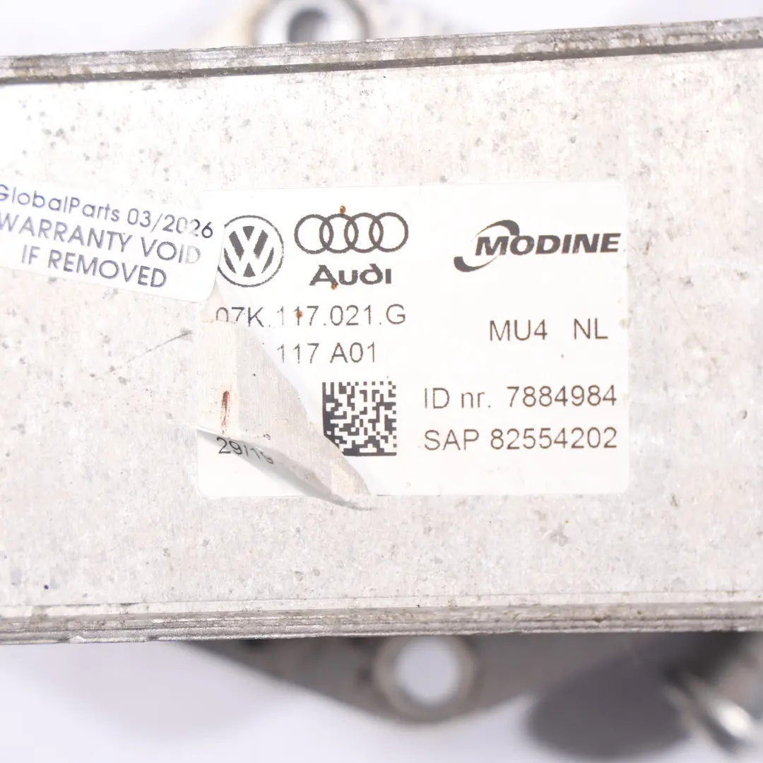Audi RS3 8Y RSQ3 F3 Enfriador Aceite Motor Refrigerante 2.5 TFSI - SKU 07K117021G - Número de pieza 07K117021G