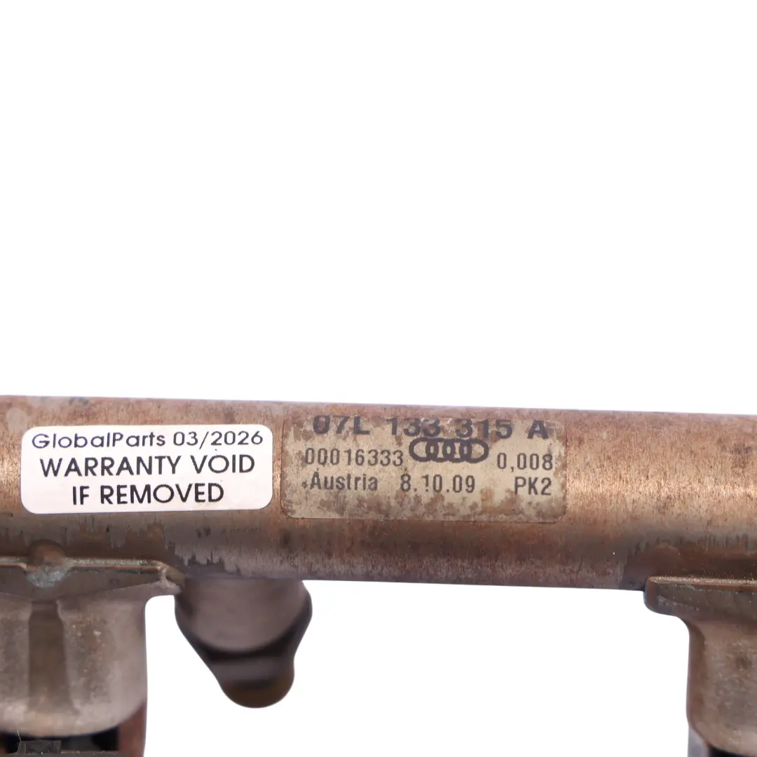 Audi S8 D3 Essence Tube Rail Injecteur Carburant Gauche 5.2 - SKU 07L133315A-1 - Numéro de pièce 07L133315A