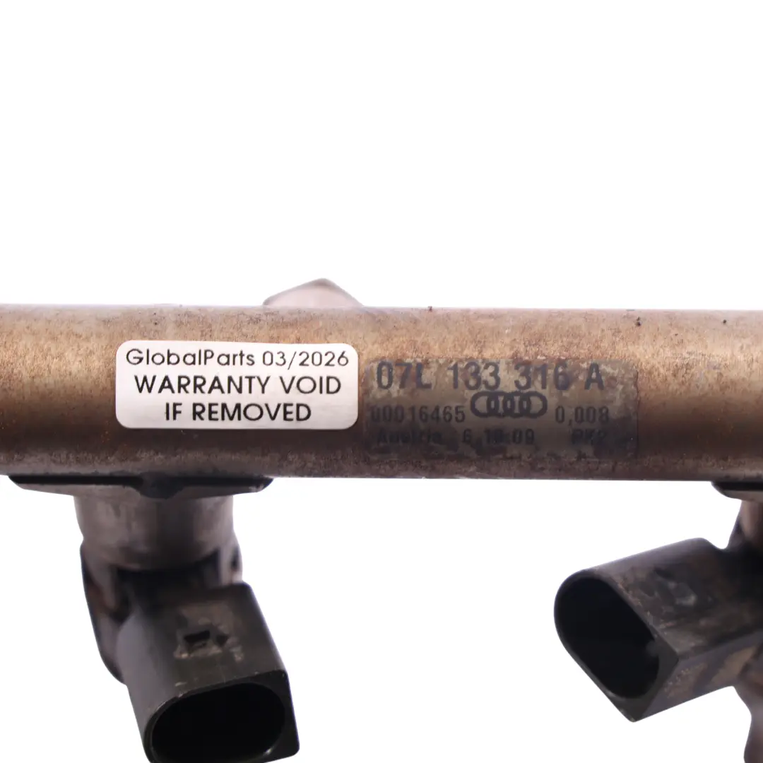 Audi S8 D3 Petrol Fuel Injector Tube Rail Pipe Right O/S 5.2 Petrol - SKU 07L133316A-1 - Part number 07L133316A