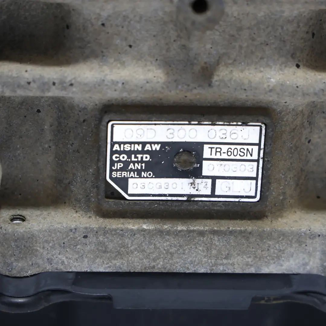 7L 3.2 V6 Transmisión Automática GLJ GARANTÍA para Volkswagen Touareg con número de pieza 09D300036J Volkswagen Touareg 7L 3.2 V6 Transmisión Automática GLJ GARANTÍA - SKU 09D300036J - Número de pieza 09D300036J