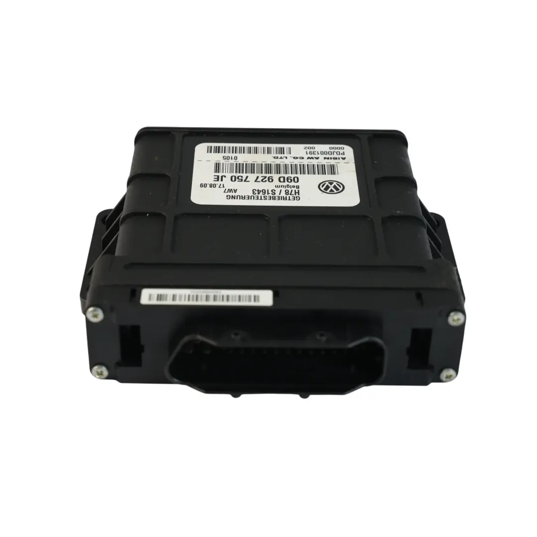 Módulo Control Transmisión Automática ECU para Audi Q7 4L con número de pieza 09D927750JE Audi Q7 4L Módulo Control Transmisión Automática ECU - SKU 09D927750JE - Número de pieza 09D927750JE