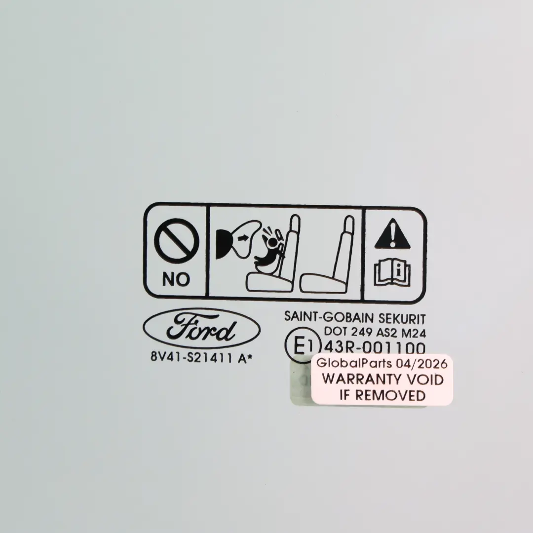 Ford Kuga C394 Door Window Glass Front Left N/S 8V41-S21411-AB - SKU 1494181 - Part number 1494181