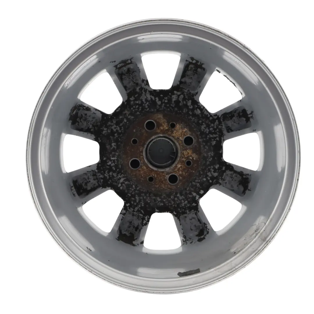 Argento Cerchio in lega 15" 5,5J ET:45 a 8 razze 82 per Mini Cooper One R50 R52 con numero di parte 1512347 Mini Cooper One R50 R52 Argento Cerchio in lega 15" 5,5J ET:45 a 8 razze 82 - SKU 1512347-1 - Numero di parte 1512347