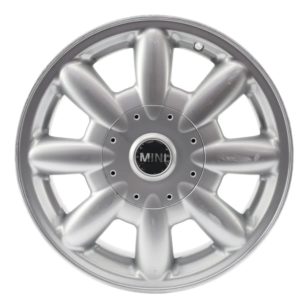 Alloy Rim 15" 5,5J ET:45 8-Spoke 82 to Mini Cooper One R50 R52 Silver Wheel with Part number 1512347 Mini Cooper One R50 R52 Silver Wheel Alloy Rim 15" 5,5J ET:45 8-Spoke 82 - SKU 1512347-2 - Part number 1512347