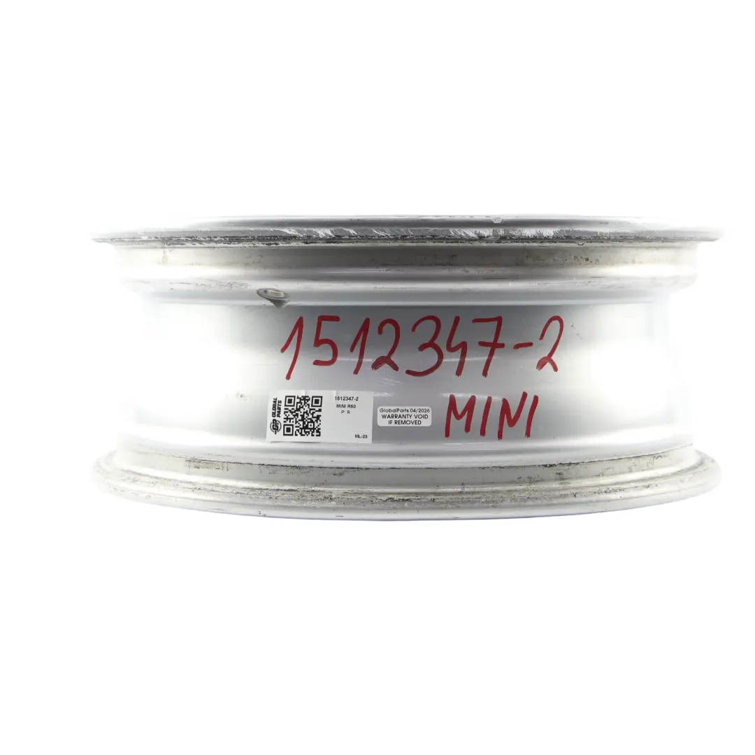 Mini Cooper One R50 R52 Silber Alu Felge 15" 5,5J ET:45 8-Speiche 82 - SKU 1512347-2 - Teilenummer 1512347